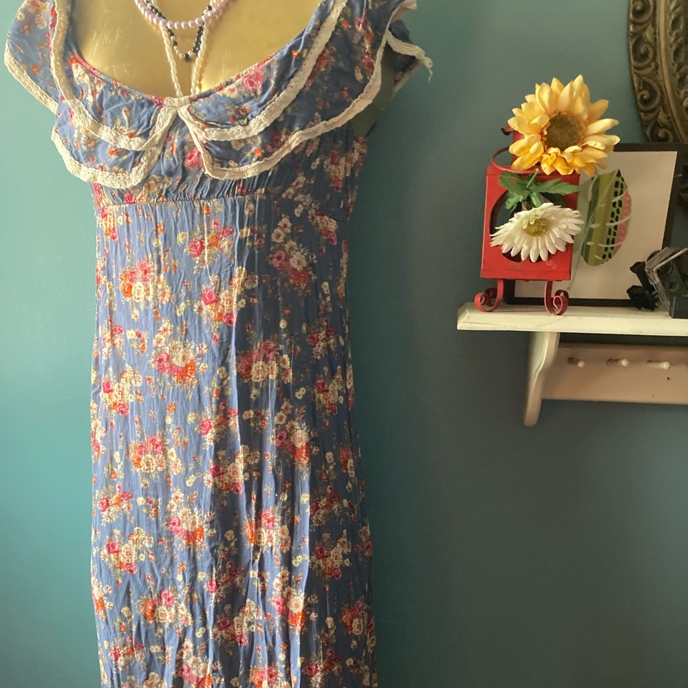 Beautiful Hippie/Boho/Cottage dress 47” long M/L brand To ei moi